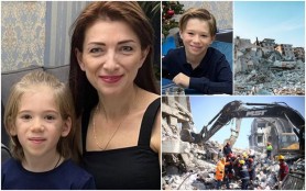 FOTO // Până la lacrimi: O mamă și doi copii au fugit de război, dar au murit sub dărâmăturile din Turcia